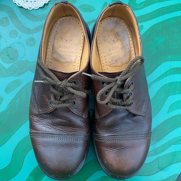Vintage Dr Martens Made in England 8266 Cap Toe Mens Shoe Brown - Picture 3 of 6